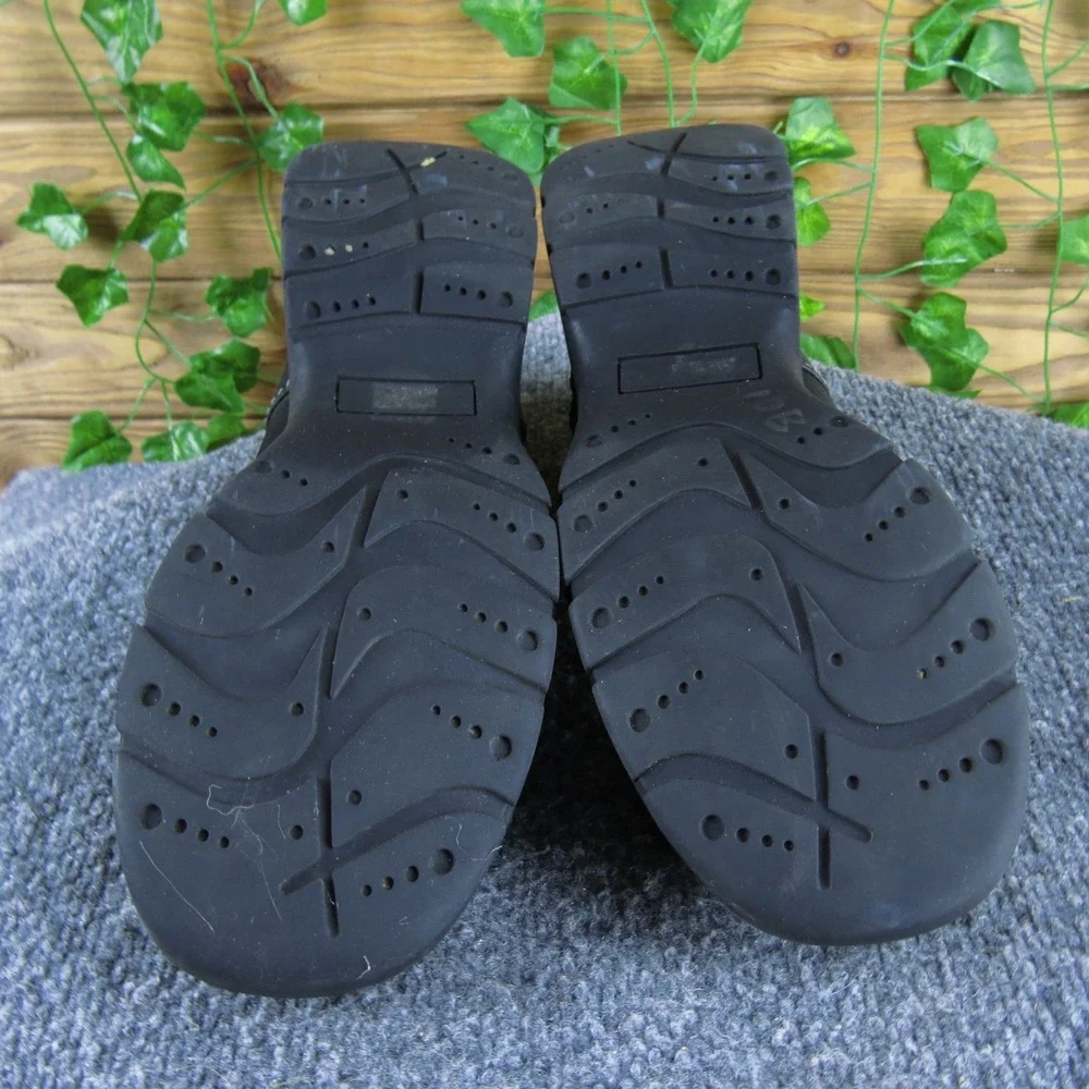 Colin Stuart Womens 9.5M Black Leather Slip-On Bootie Casual Comfortable‎ Shoes